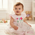 Embroidered frock with Tulle Dress & Leggings Set | Size 0 (Newborn)