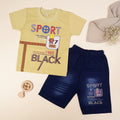 Sport Black 1985 Kids 2-Piece Set (T-Shirt + Shorts)